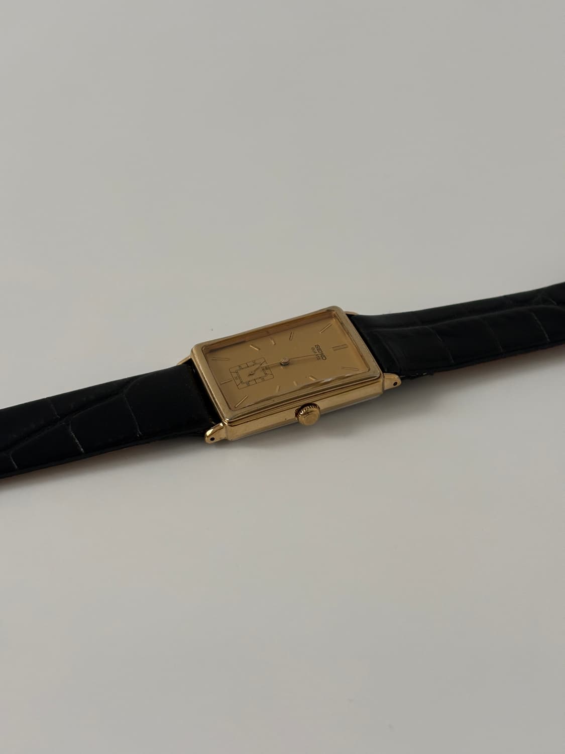 세이코 1980년대 Chariot 골드 탱크 쿼츠 남성 상품이미지5