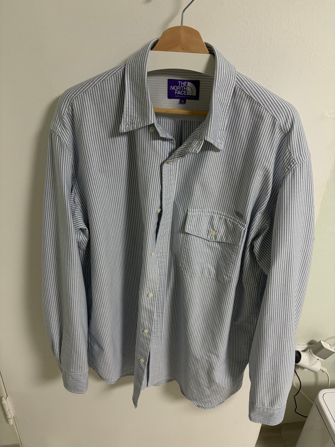 노스페이스 퍼플라벨 스트라이프 OX B.D셔츠 상품이미지1
