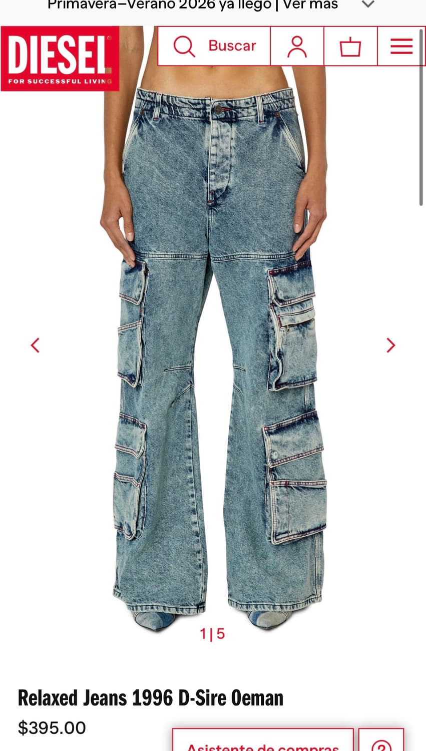 디젤 카고 부츠컷 데님팬츠 상품이미지1