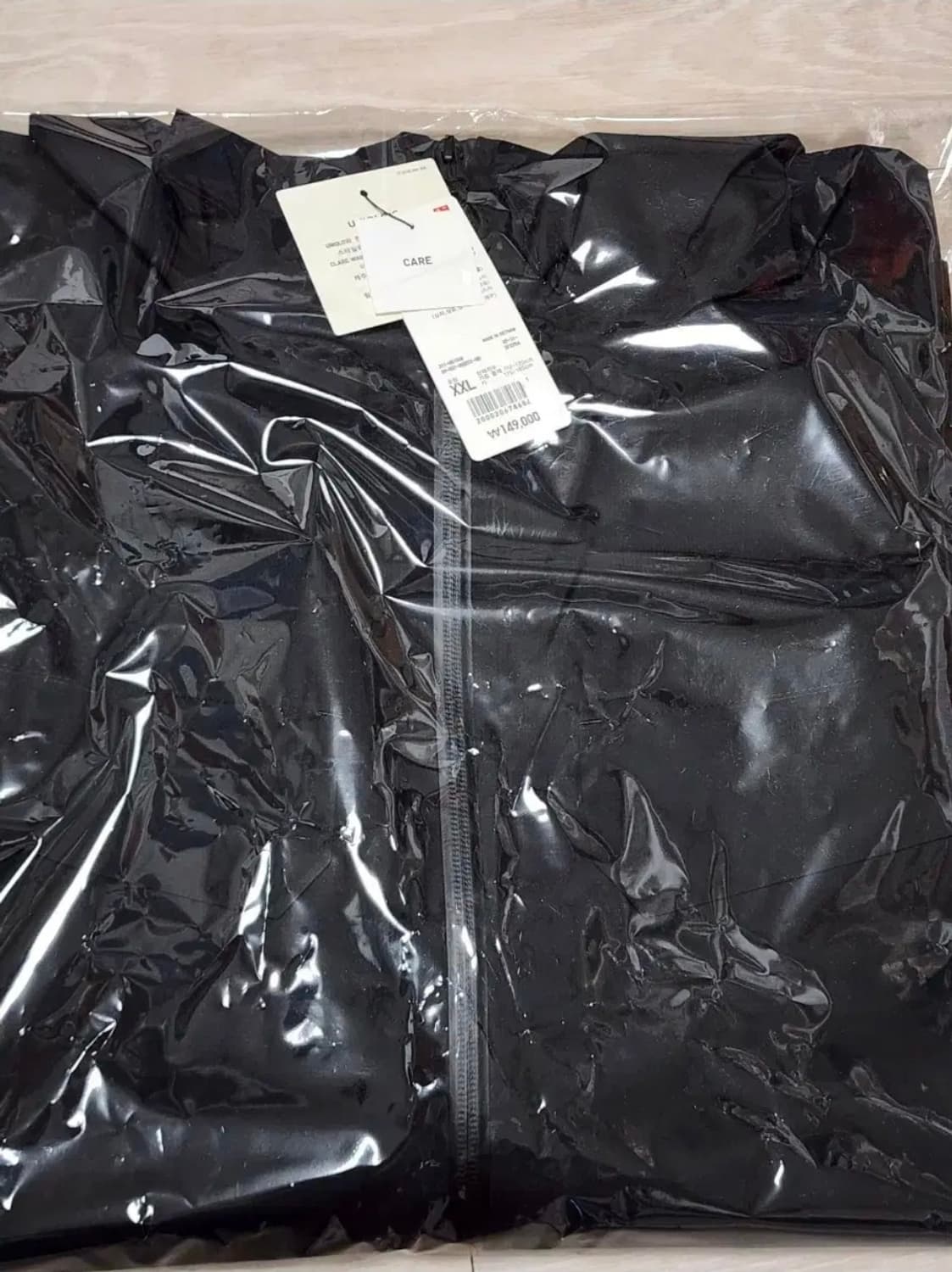 [새상품]유니클로C 블록테크파카 XXL 블랙 바람막이 상품이미지3