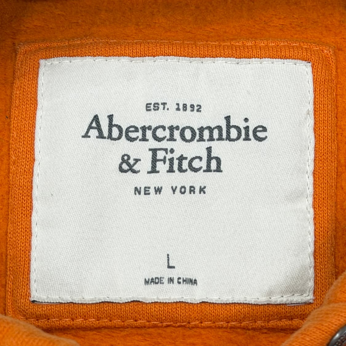 아베크롬비 빈티지 Y2K 날개 스웻 기모 후드티 오렌지 L 상품이미지4
