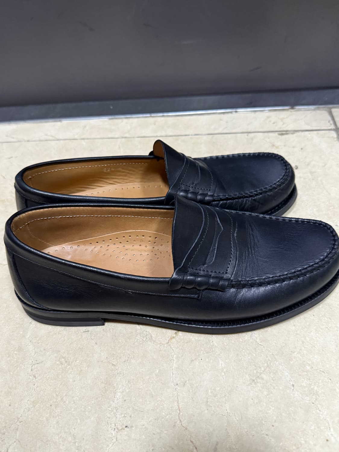 팔러 Black Calf skin Moccasin Penny Loafer 상품이미지4