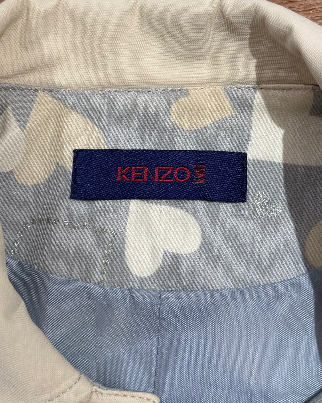 겐조 진스 블루 코튼 하트 프린트 자켓 상품이미지10