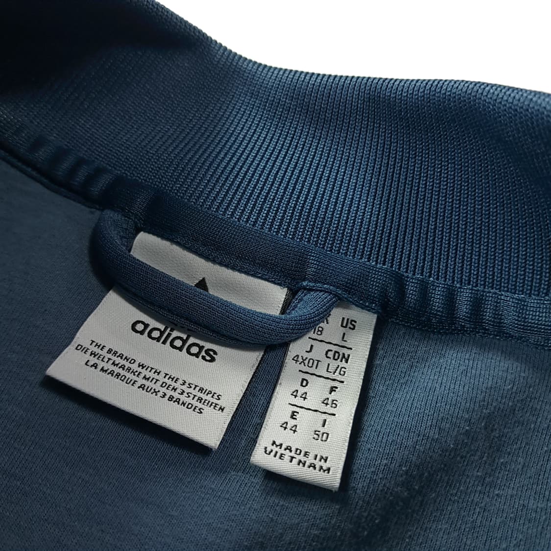 CK216 L 아디다스 오리지널 트레포일 래글런 블루그린 집업 자켓 상품이미지3