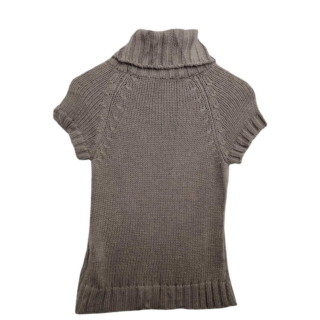 Spirtus 베이지 터틀넥 반팔 울니트 상품이미지2