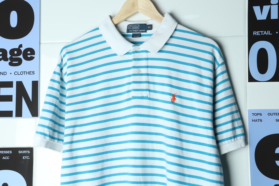 (XL-2XL) 폴로 랄프로렌 반팔 카라 티셔츠 스트라이프-H30575 상품이미지3