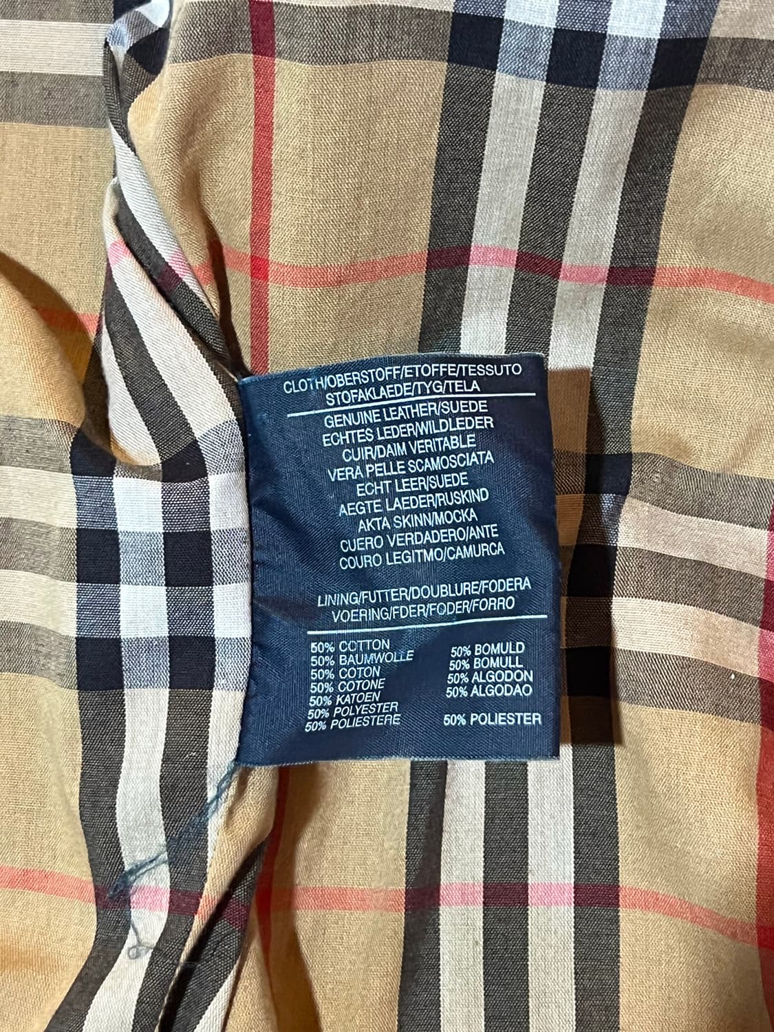 90s Burberry leather jacket 상품이미지6