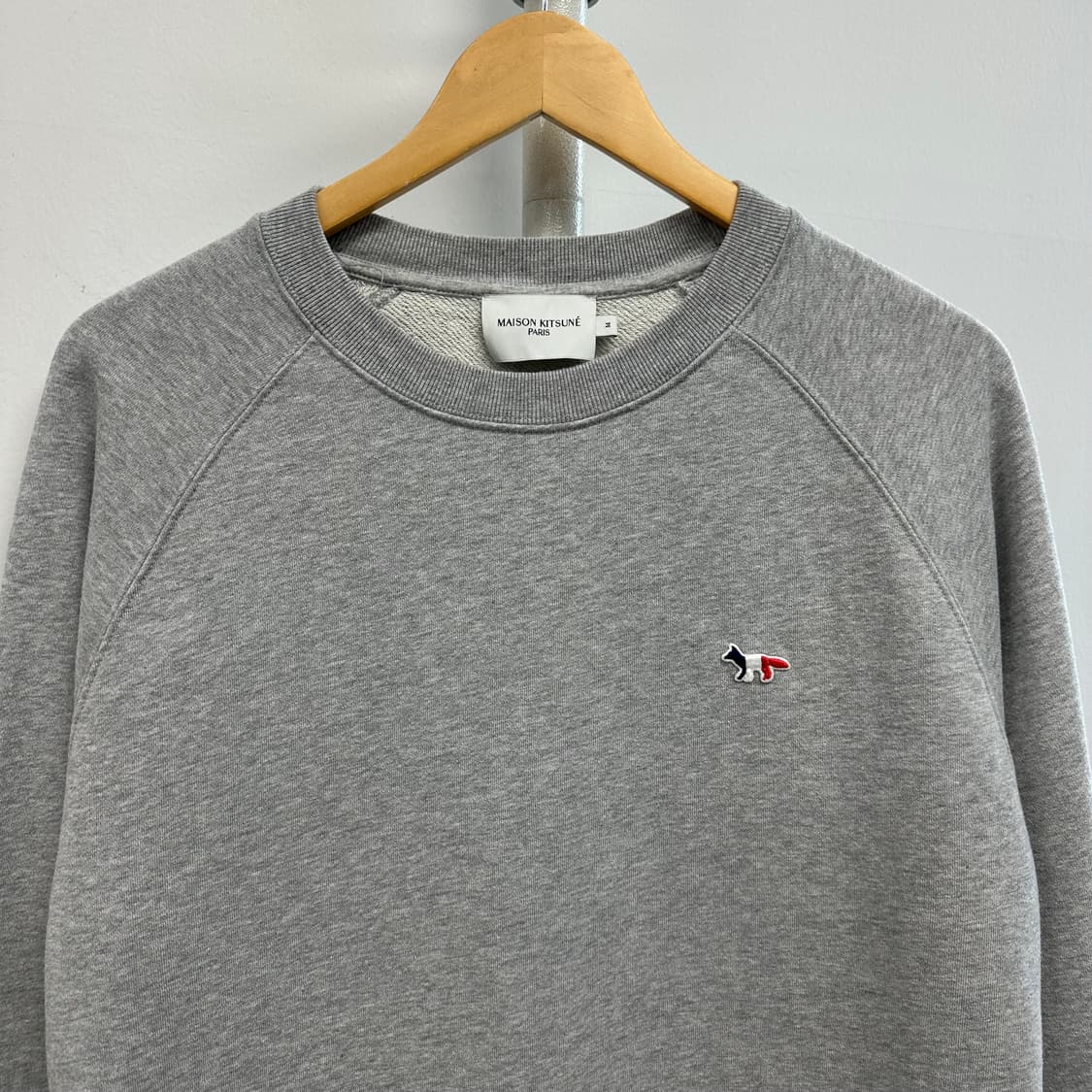 메종키츠네 트리컬러 로고 맨투맨 상품이미지2