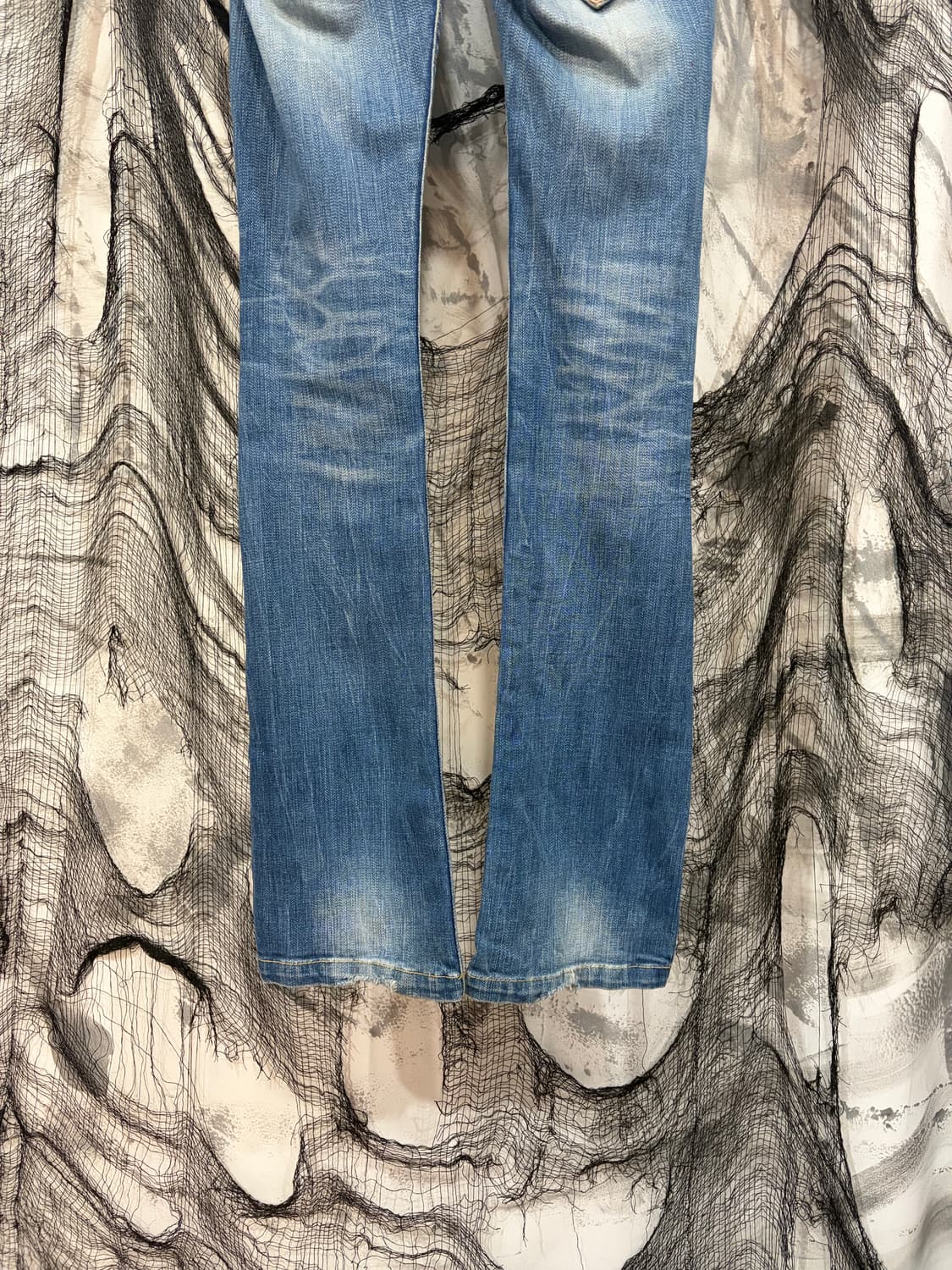 Y2K Red peper embroidery low-rise pants 상품이미지7