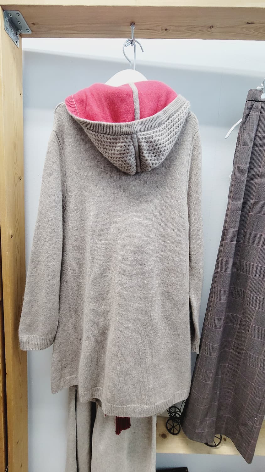 celeb 캐시미어 후드 롱 아우터. 막스마라 체크울팬츠 상품이미지8