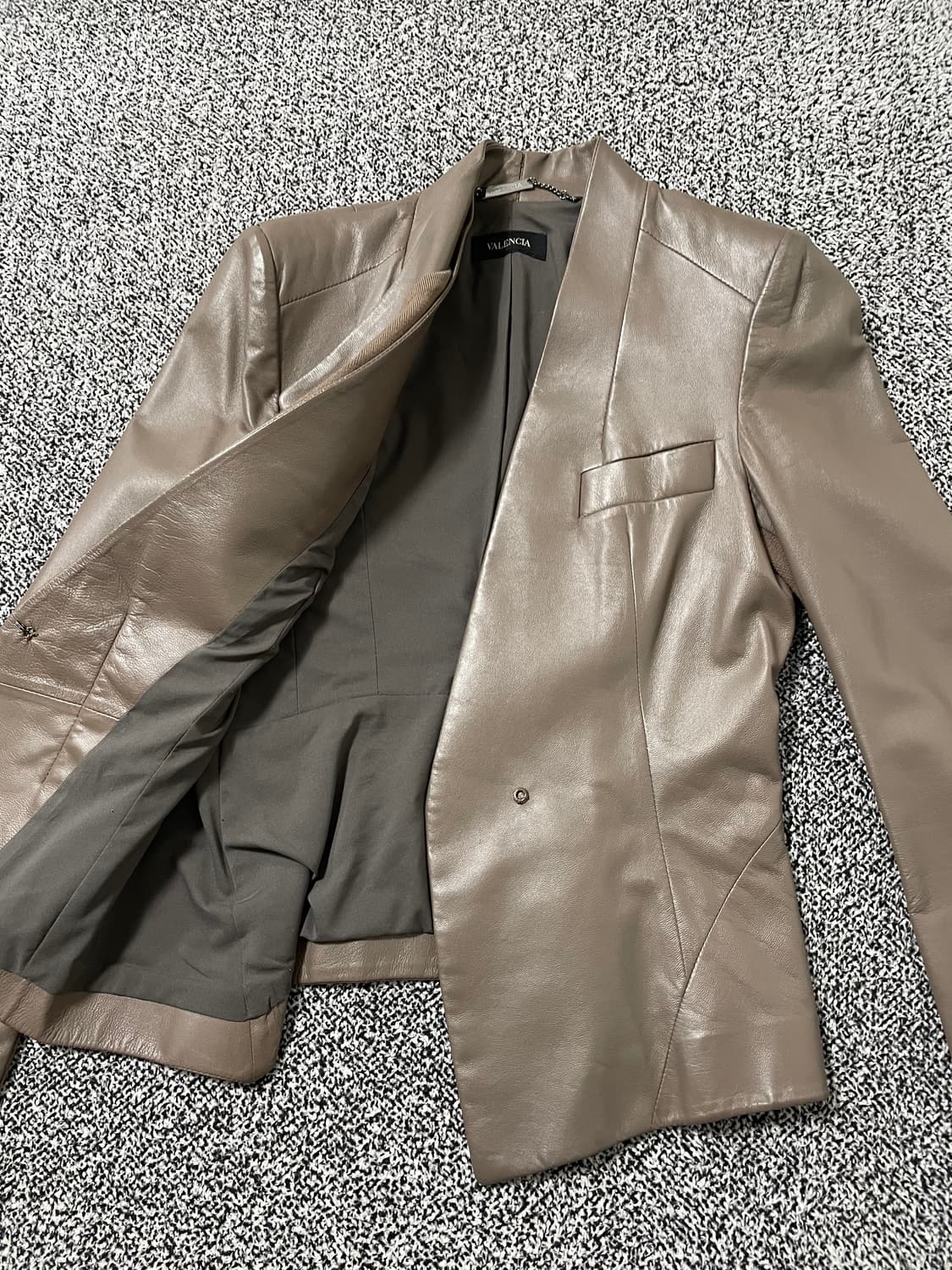 빈티지9. 발렌시아 Valencia 양가죽 블레이저 가죽자켓 레더 라이더 상품이미지4