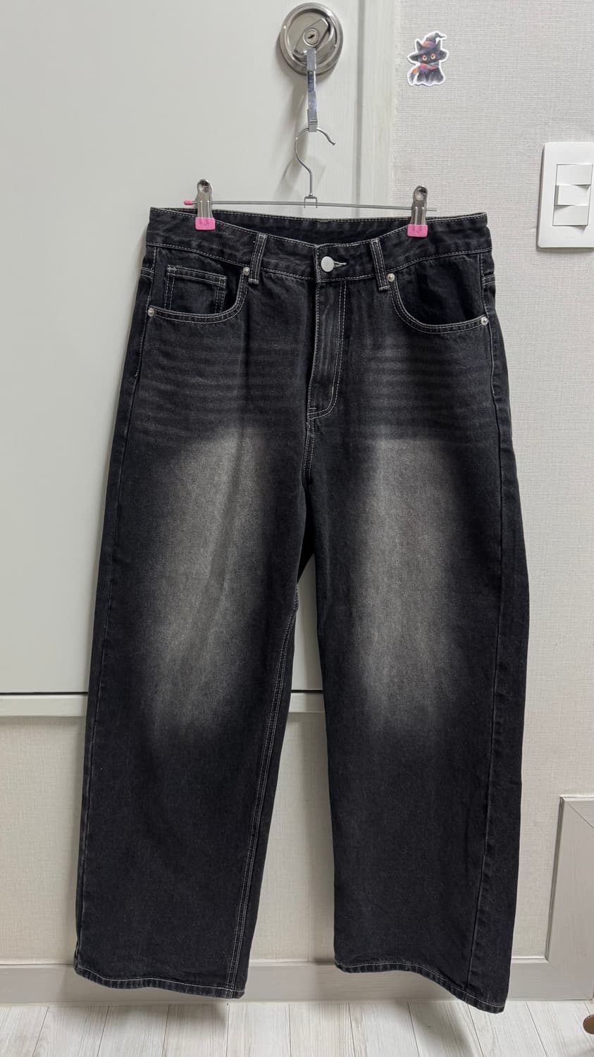 랜덤오프 웨이브 워싱진 (로우라이즈 팬츠) M 상품이미지3