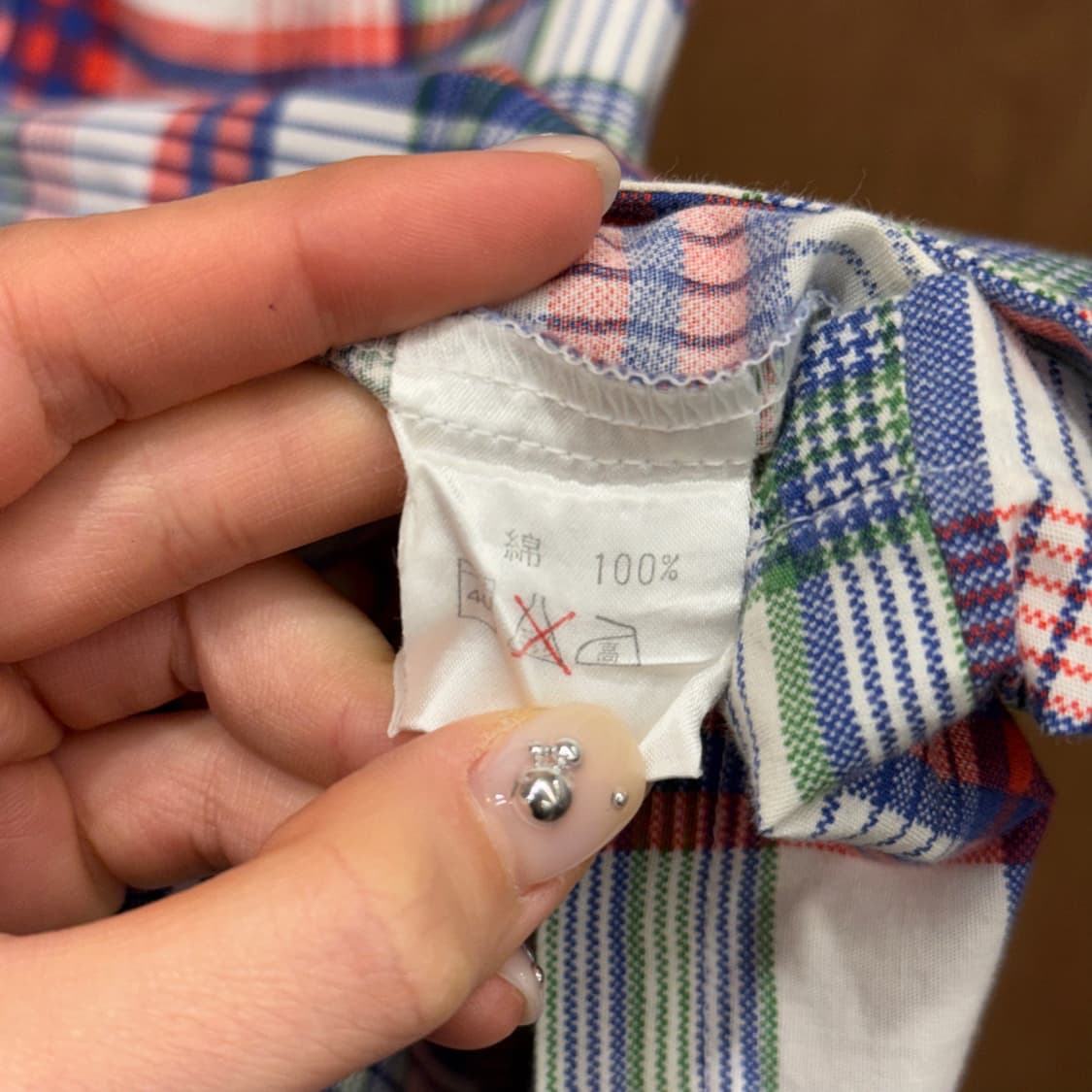 모스키노 칩앤시크 체크 반팔 코튼 셔츠 언더웨어 라인 멀티 컬러 상품이미지8