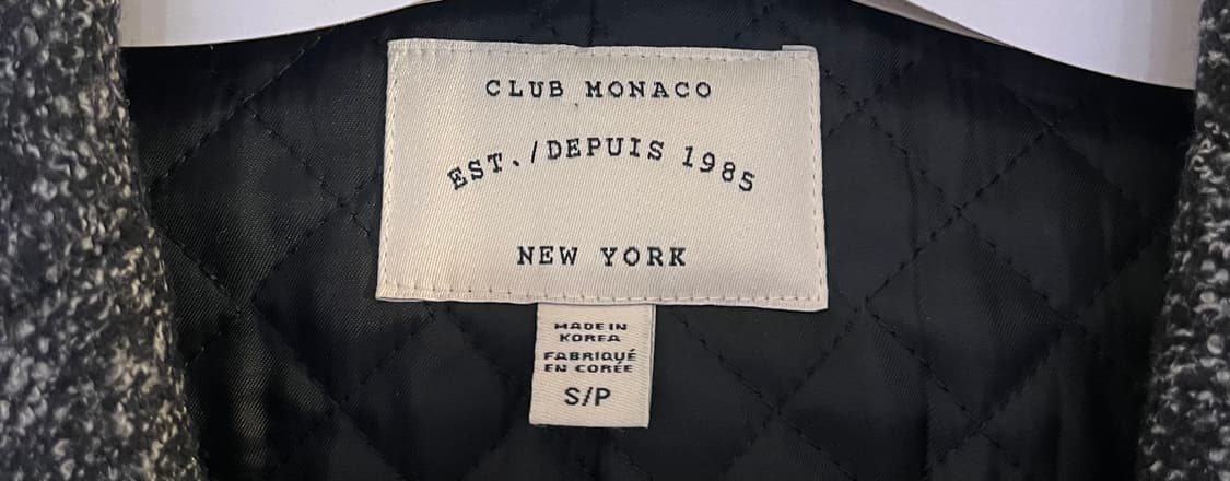 클럽 모나코 울 코트(이탈리안 패브릭) 상품이미지2