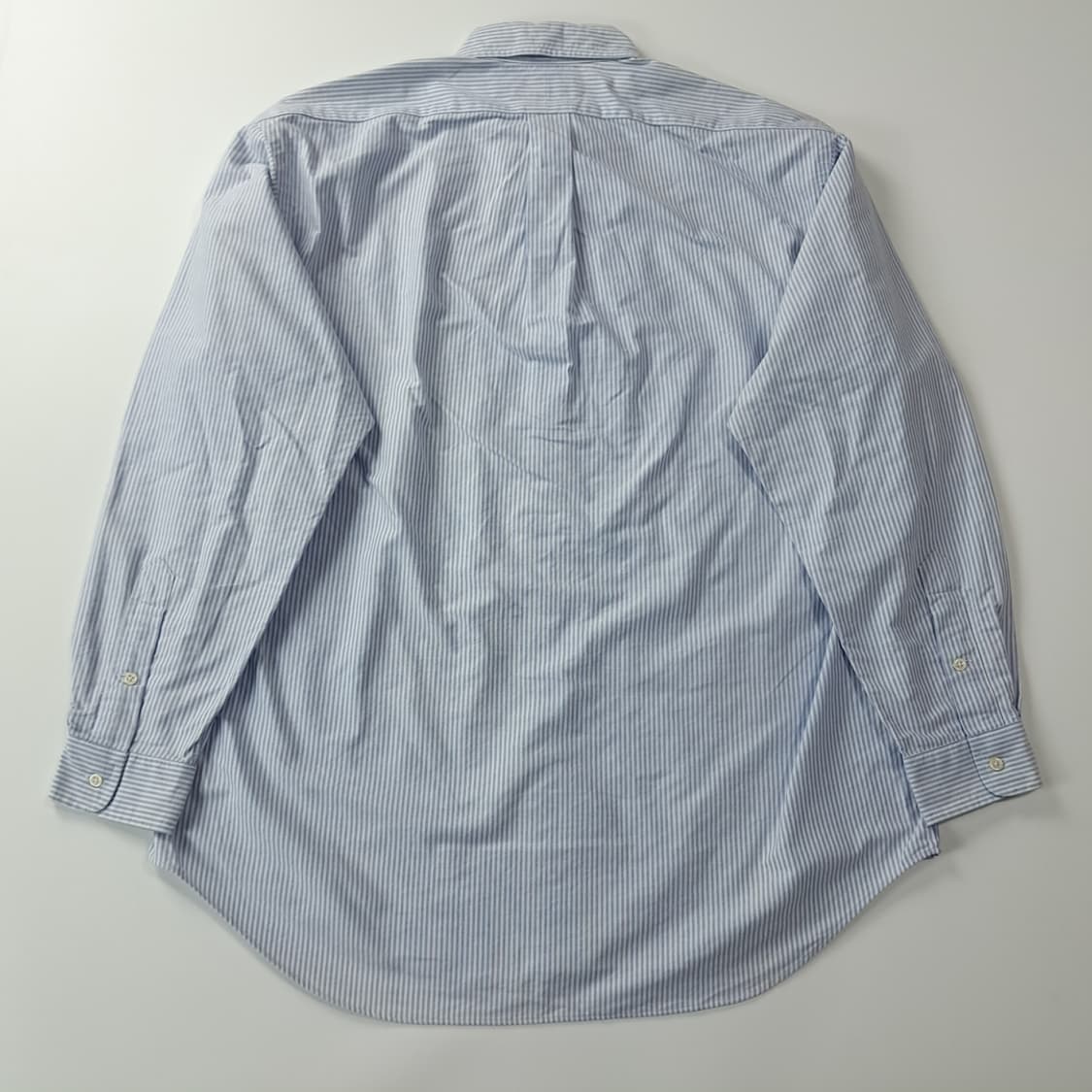 CJ184 XL 폴로 90s 클래식 블루 핀스트라이프 셔츠 남방 상품이미지6