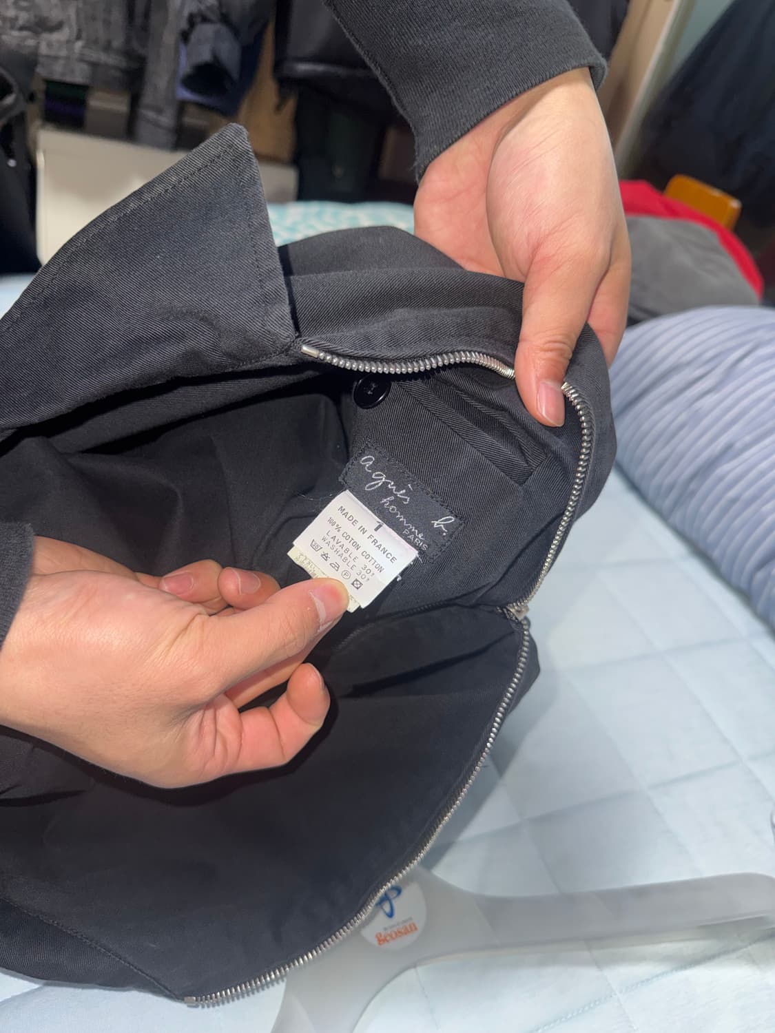 90s 아네스베 2포켓 코튼 자켓 상품이미지4