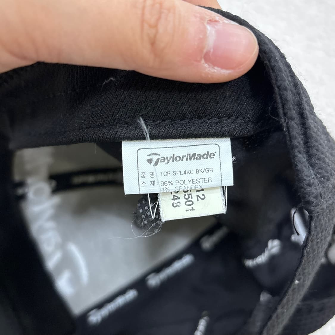 F 테일러메이드 블랙 볼캡 (오염확인) 0406E 상품이미지7