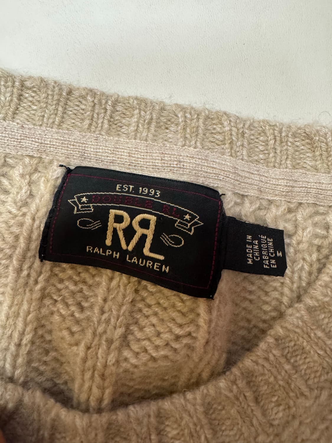 더블알엘 꽈베기 니트 상품이미지2