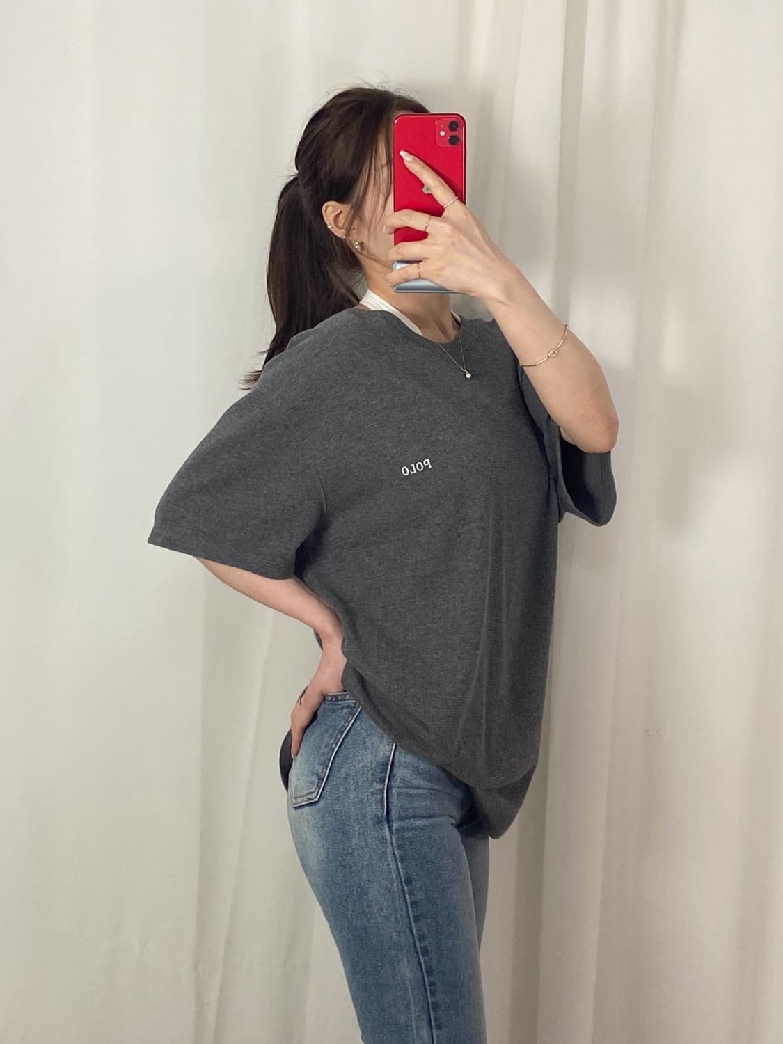 폴로 와플 반팔 니트 상품이미지3