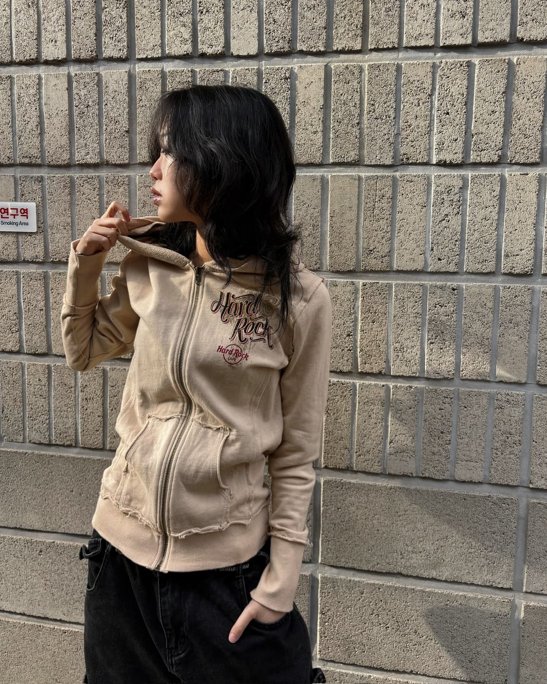 하드 락 카페 프린팅 후드집업 상품이미지5