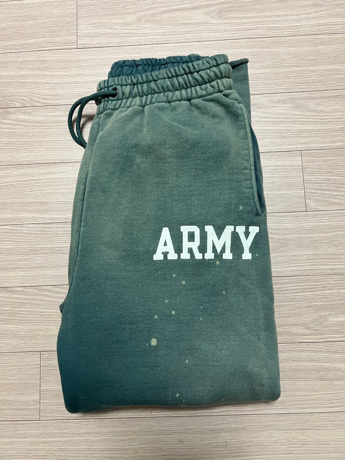 바우와우 아미 에이징 스웻팬츠 그린 L사이즈 상품이미지6