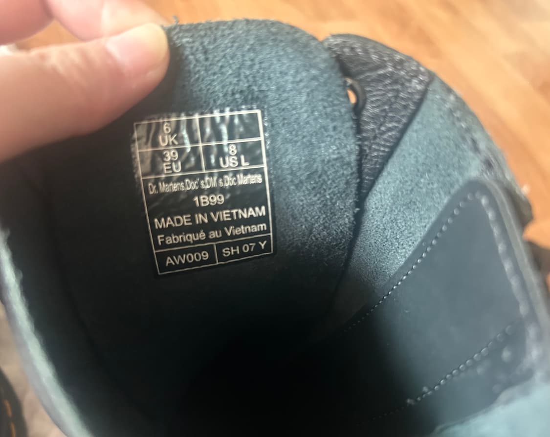 닥터마틴 1B99 버지니아 14홀 부츠 블랙 250 상품이미지7