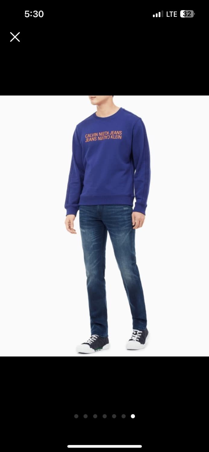 [W30/L32] 캘빈클라인 진스 진청 바디 핏 5포켓 데님팬츠 진 상품이미지7