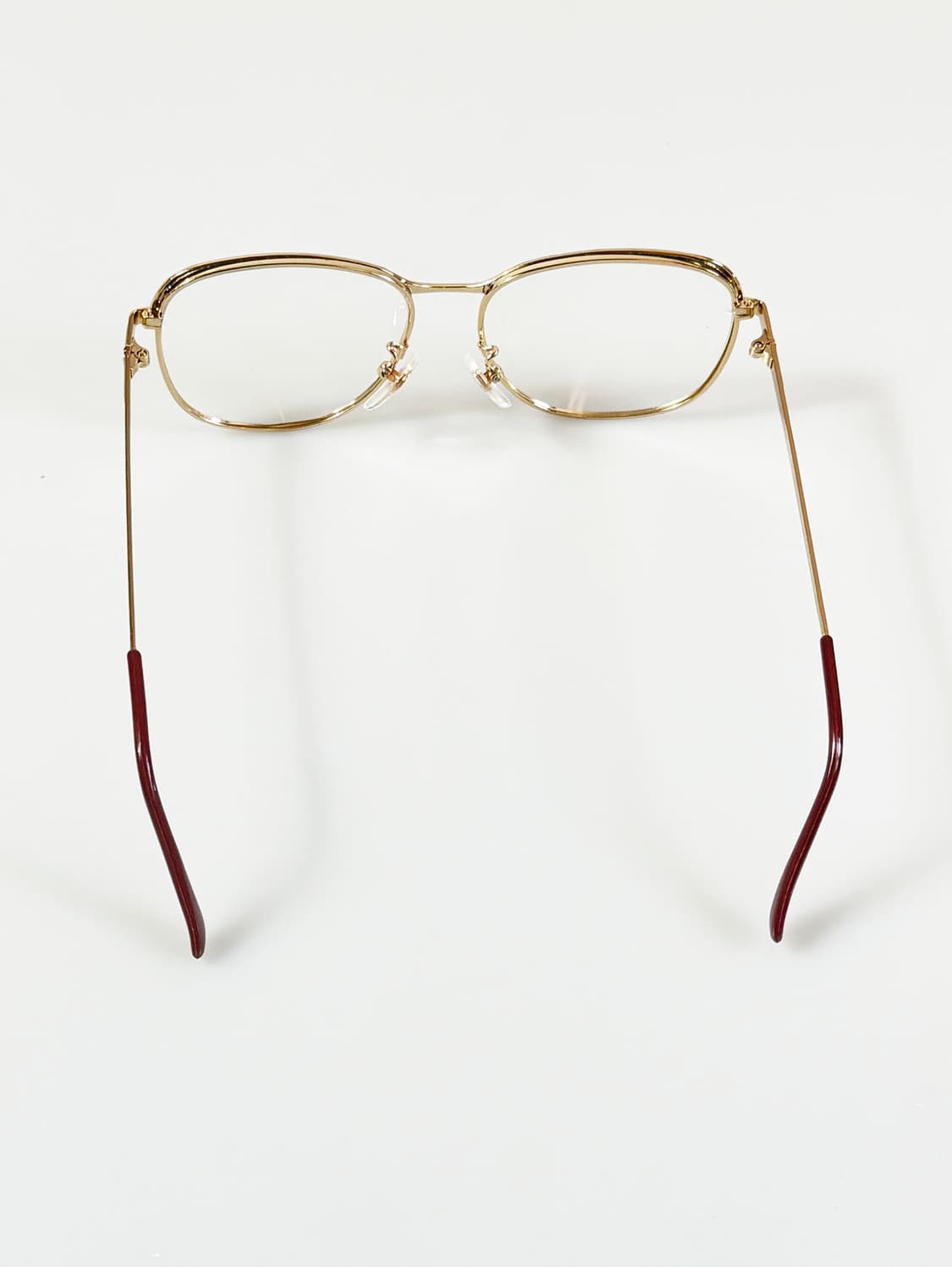 90s 유럽제 골드 스퀘어 보잉 메탈 프레임 빈티지 안경 상품이미지5