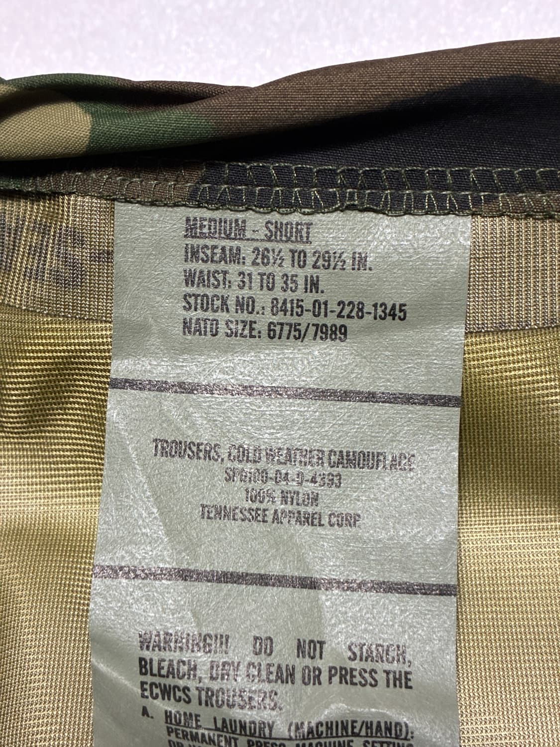 미군 우드랜드 고어텍스 팬츠 (M)/ 데드스탁 상품이미지6