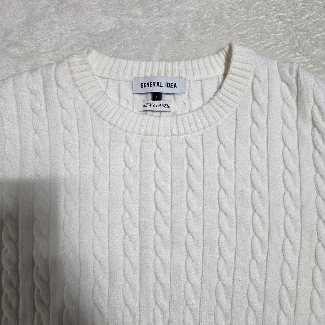 (L)여성 제너럴아이디어 케이블 니트  상품이미지2