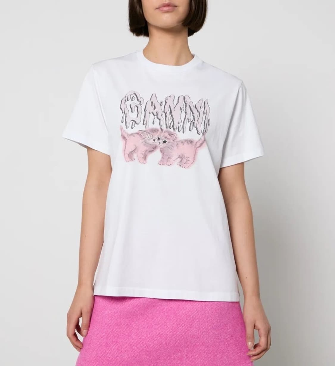 가니 Ganni 고양이 반팔 티셔츠 상품이미지1