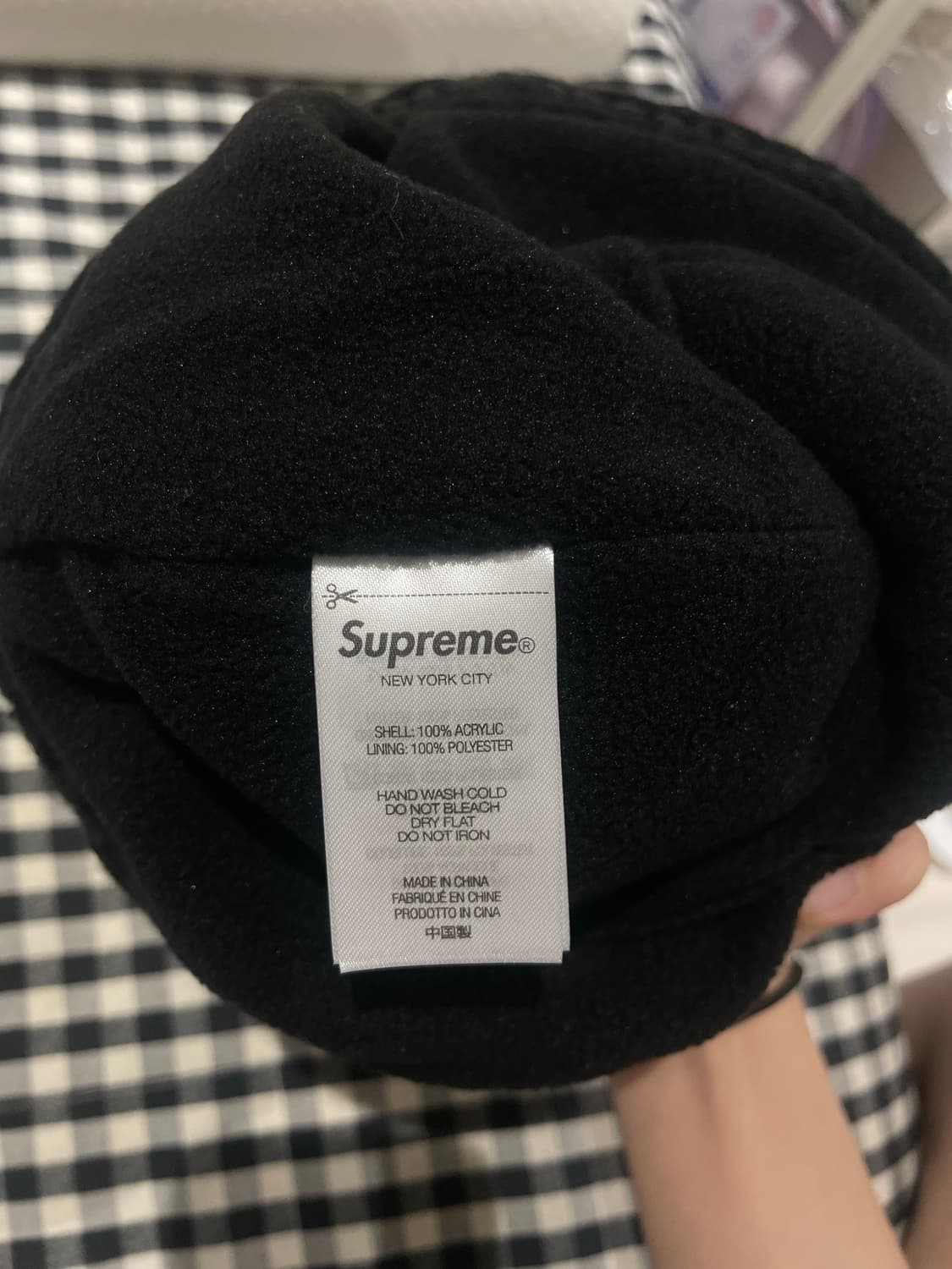 슈프림 다이아몬드 비니 블랙 상품이미지4