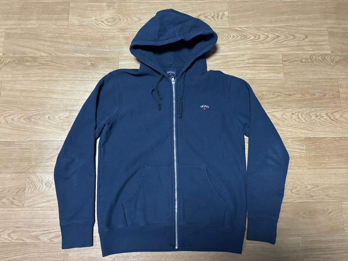 M) NOAH 노아 리버스위브 후드집업 네이비 상품이미지1