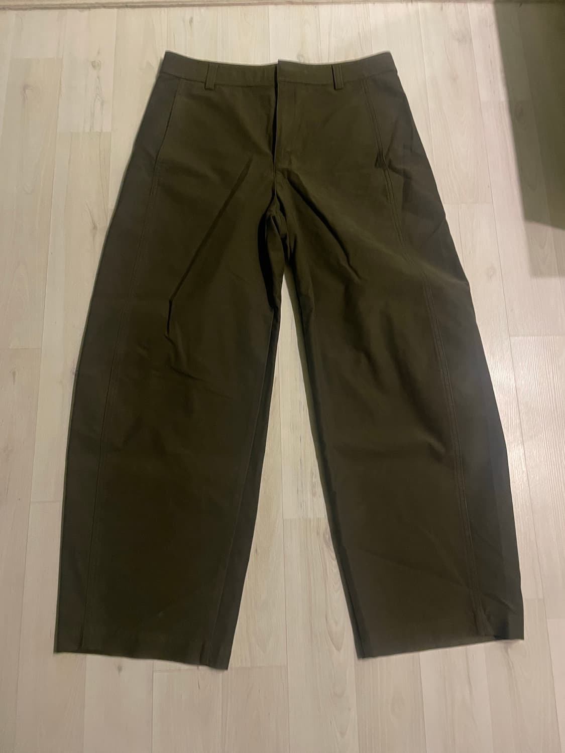 유니클로 저지배럴팬츠 올리브 XL 상품이미지1