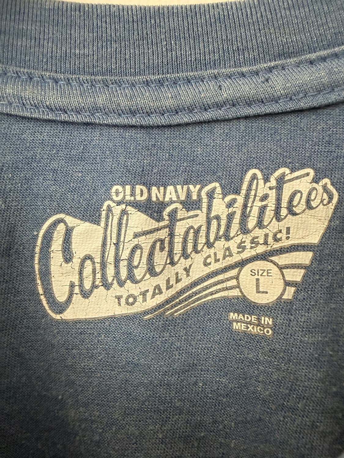 OLD NAVY 슈퍼맨 로고 페이드 빈티지 티셔츠 L  상품이미지3