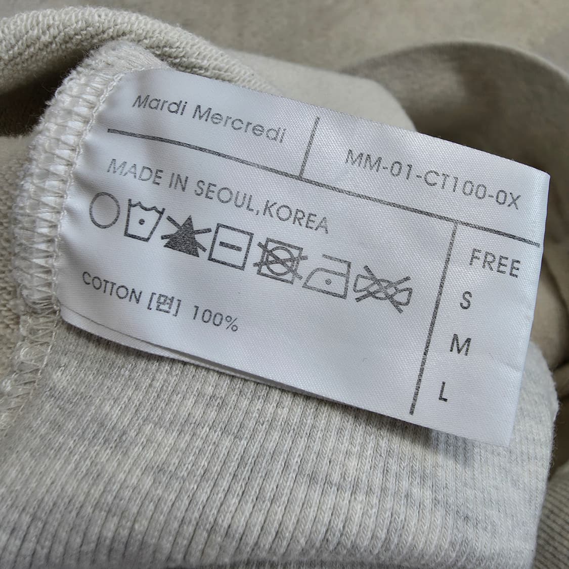 (F)여성 마르디메크르디 맨투맨 상품이미지4
