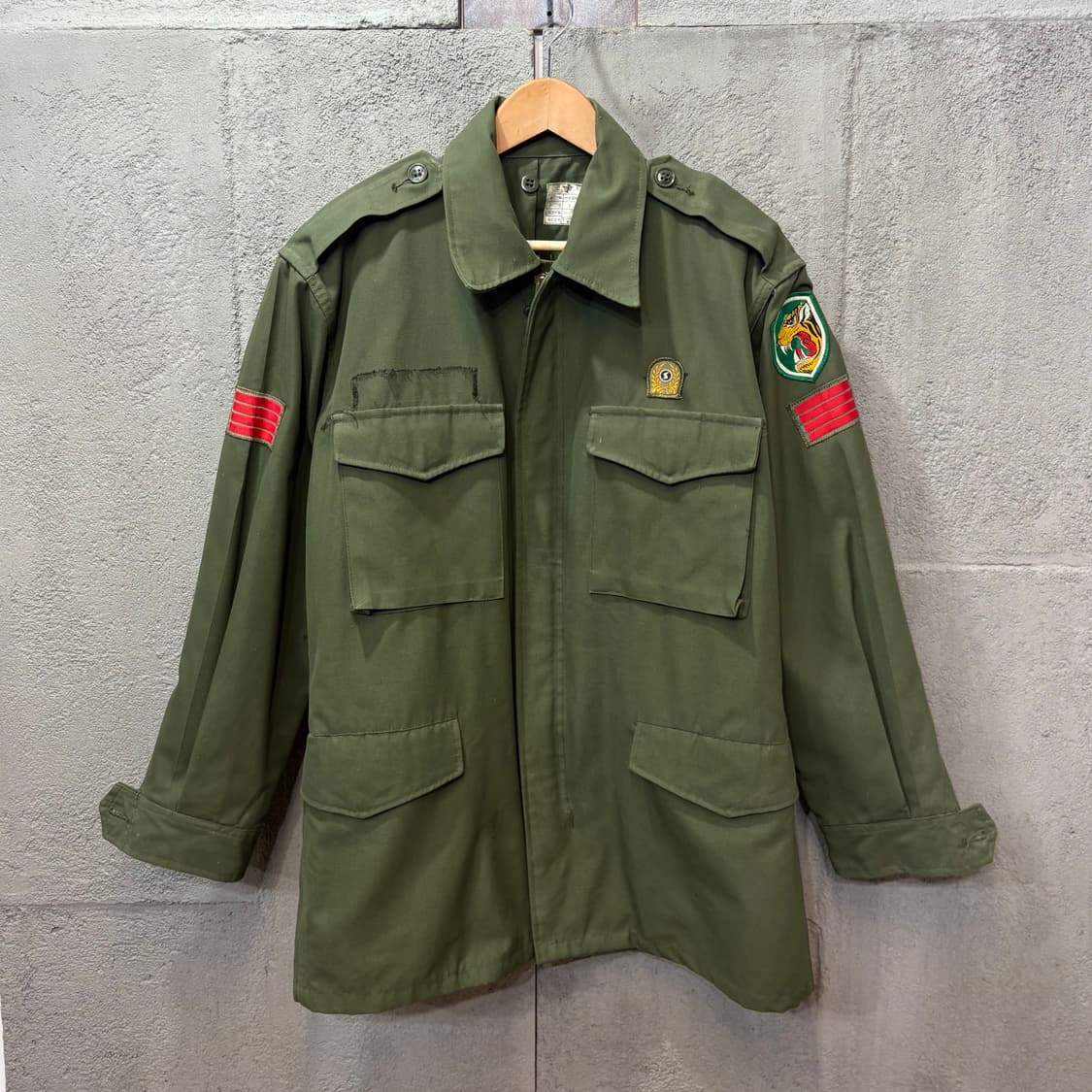 (L) 80s 국군 밀리터리 자켓 상품이미지1