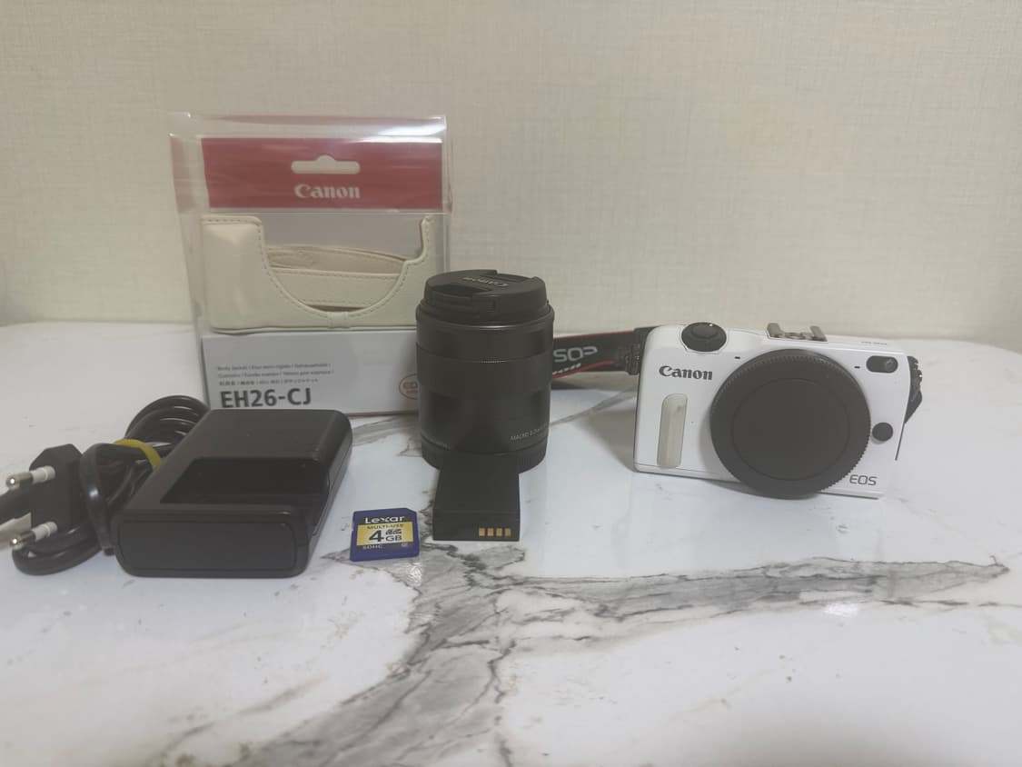 캐논 EOS M2 화이트 미러리스18~55렌즈(민트급) 상품이미지1