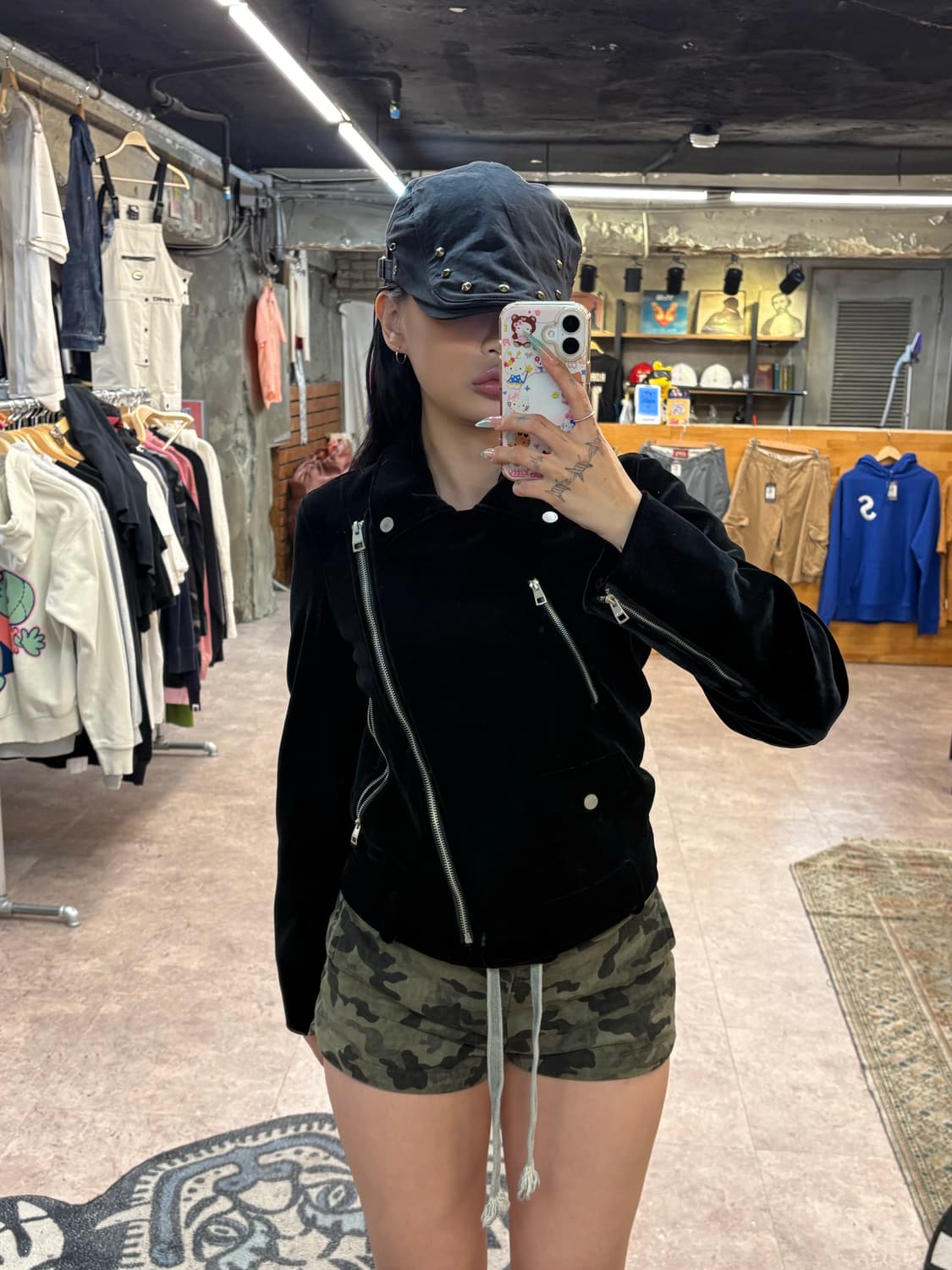 쥬씨쥬디 블랙 벨벳 자켓 #csz4332 상품이미지2