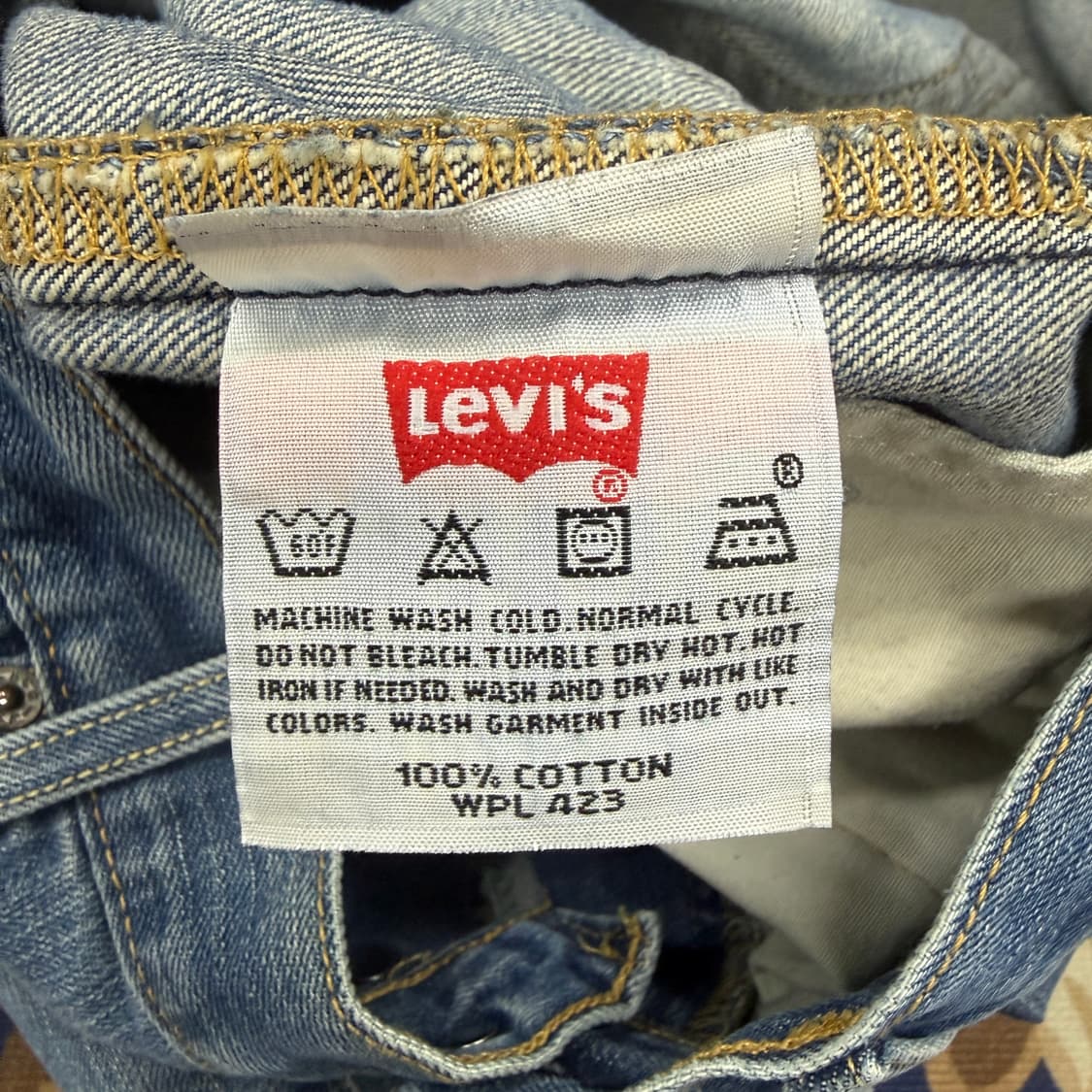 (34)00s리바이스 Levis 501 데미지 데님팬츠 상품이미지5