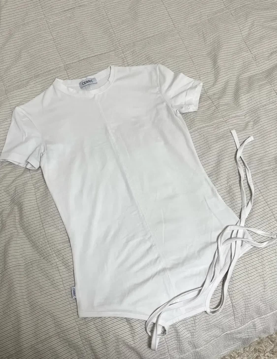 세릭 BOTH SIDE STRING TOP / WHITE 상품이미지2