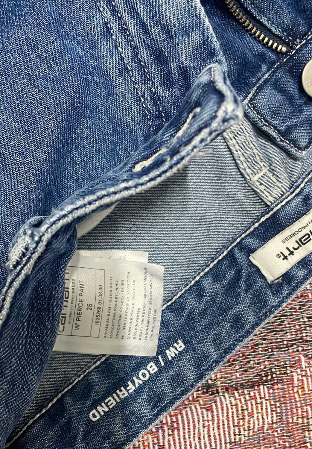 칼하트wip  카펜더 데님 상품이미지4