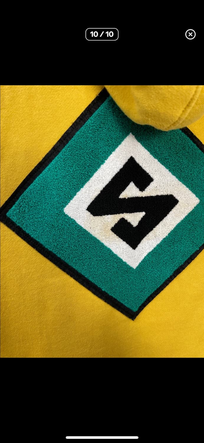 스투시 다이아몬드 자수 옐로우 후드티 A3008 상품이미지10