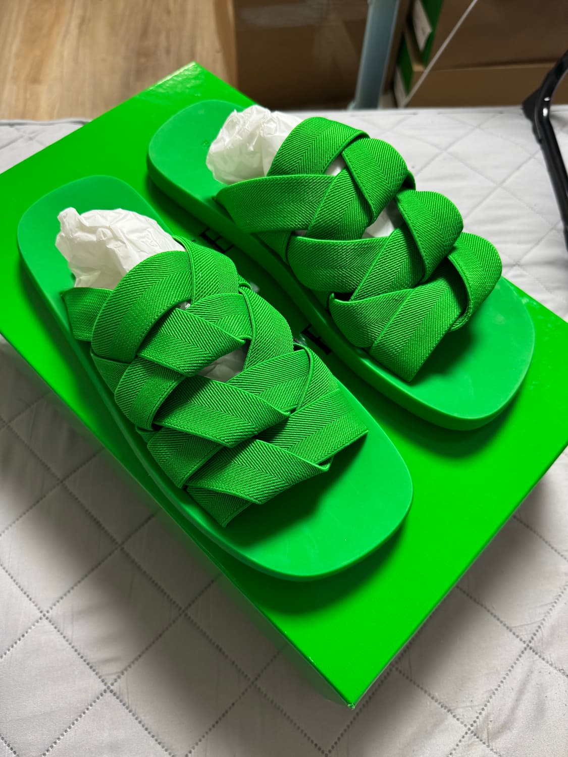 [42] 보테가베네타 인트레치아토 우븐 슬라이드 남성 샌들 상품이미지1