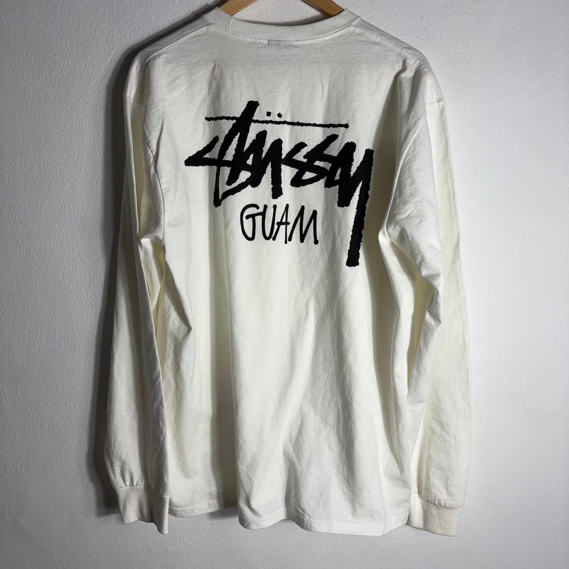 스투시 GUAM 화이트 긴팔 티셔츠(XL) 상품이미지2