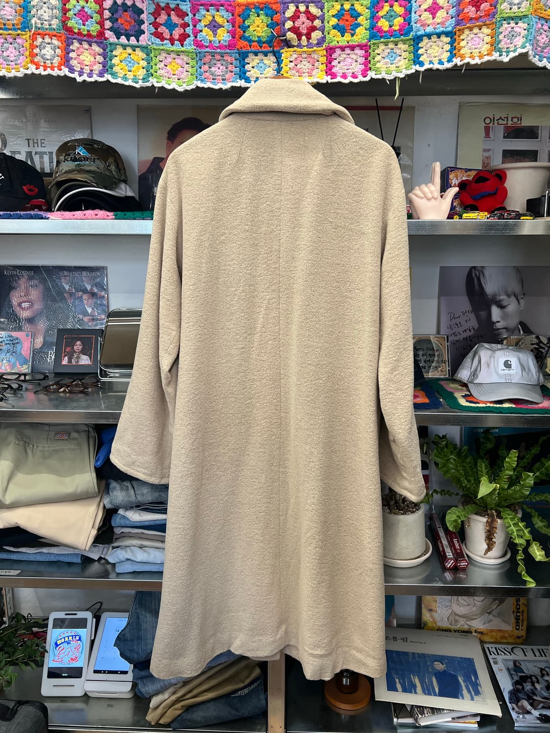 Japanese Vintage 미니멀 울 맥시 코트  상품이미지2