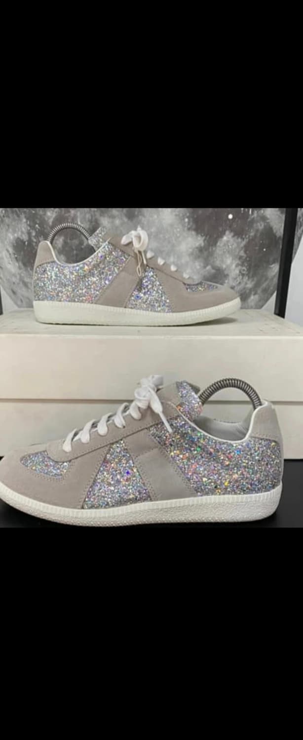 (정품)메종 마르지엘라 글리터 스니커즈 37사이즈(235-240) 상품이미지1
