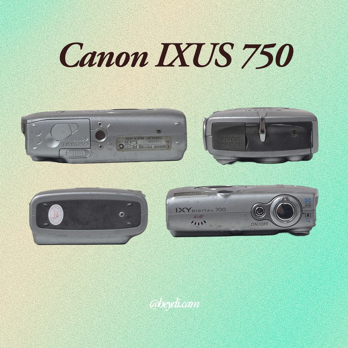 (아일릿 원희) 캐논 ixus750 IXY700 실버 상품이미지3