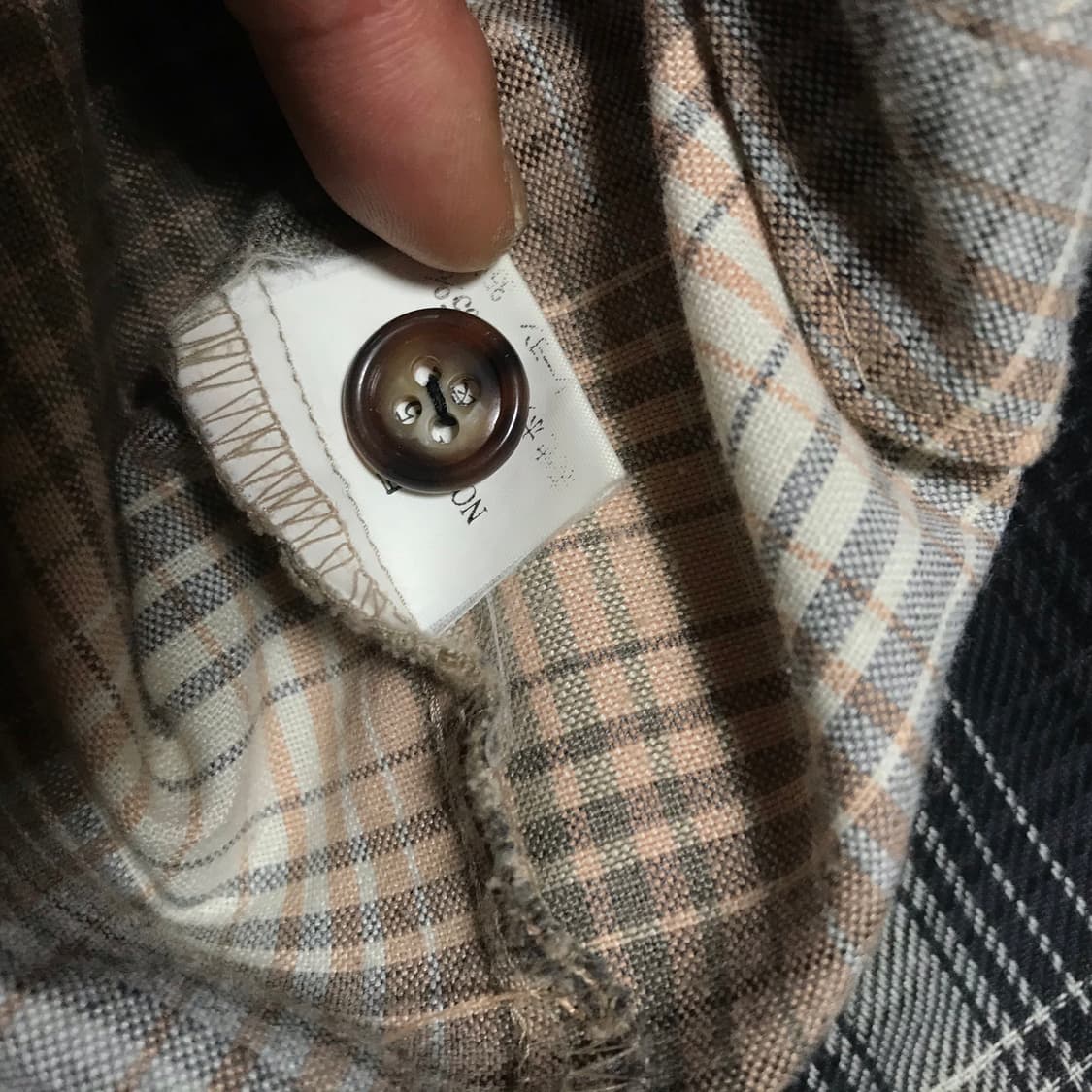 재팬 00s 체크 헤링본 워크자켓 오라리 바이브 상품이미지5