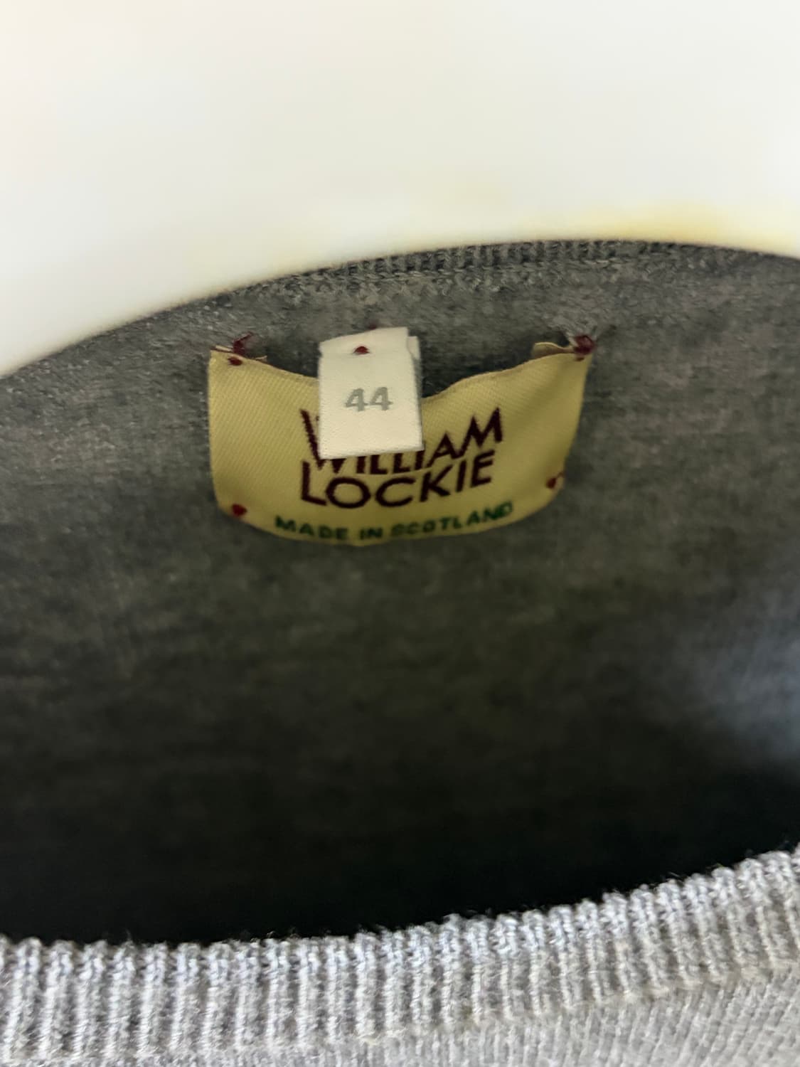 44 윌리엄로키 코튼 크루넥 풀오버 그레이 상품이미지4